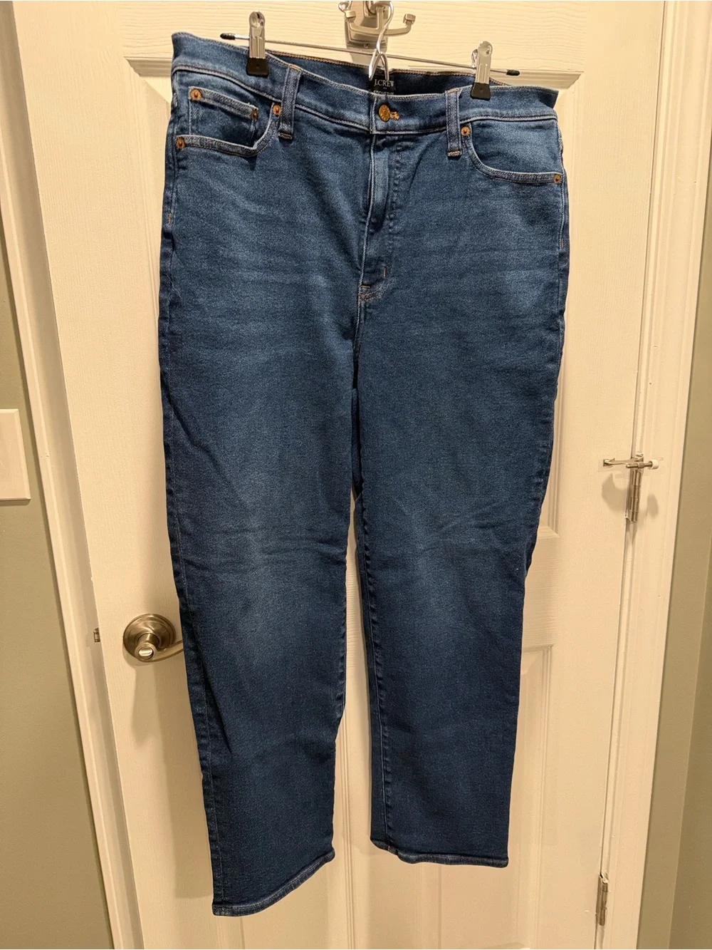 J. Crew Dark Blue Stovepipe Jeans
